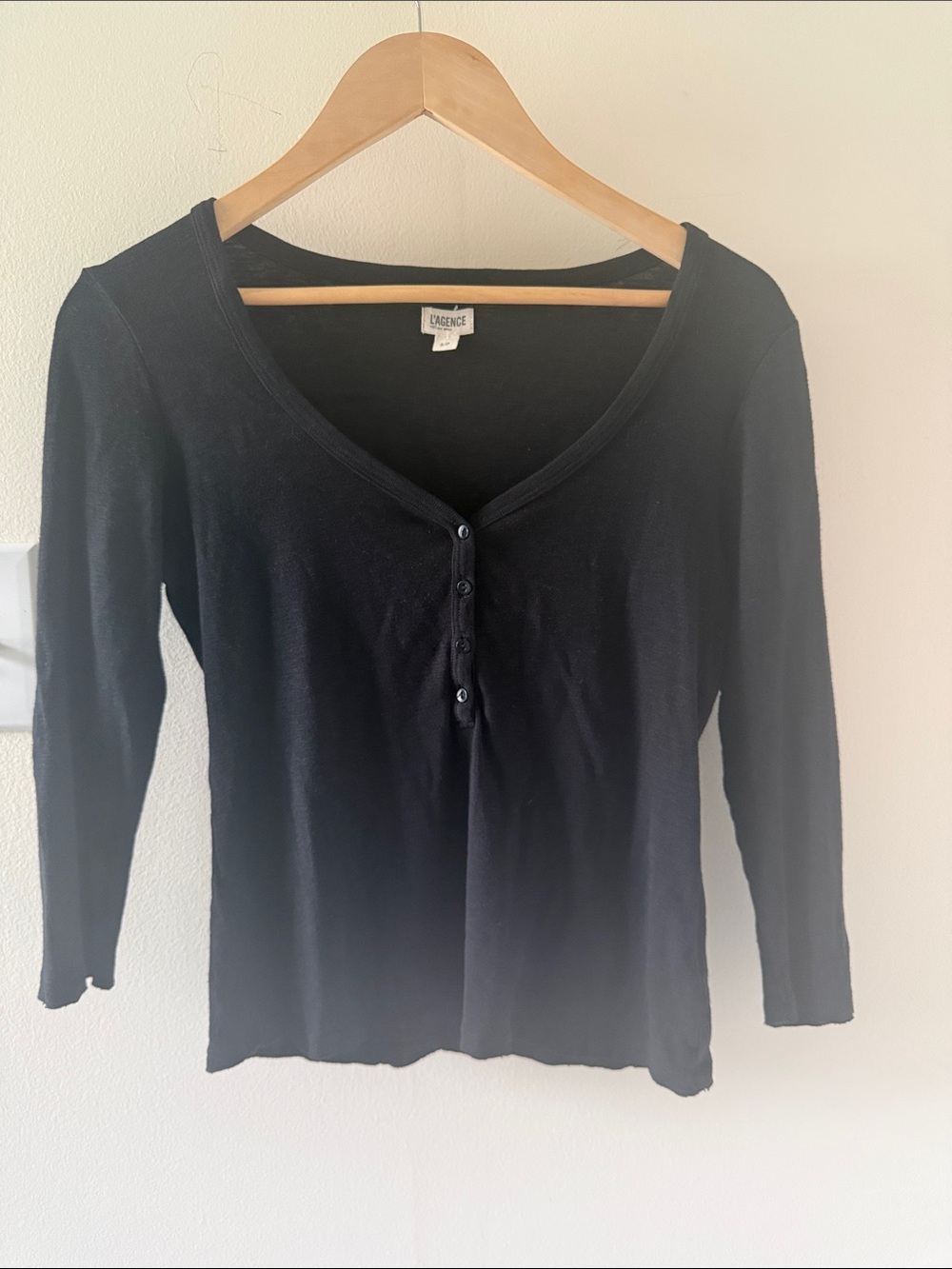 L’Agence Rowena 3/4  sleeve Henley